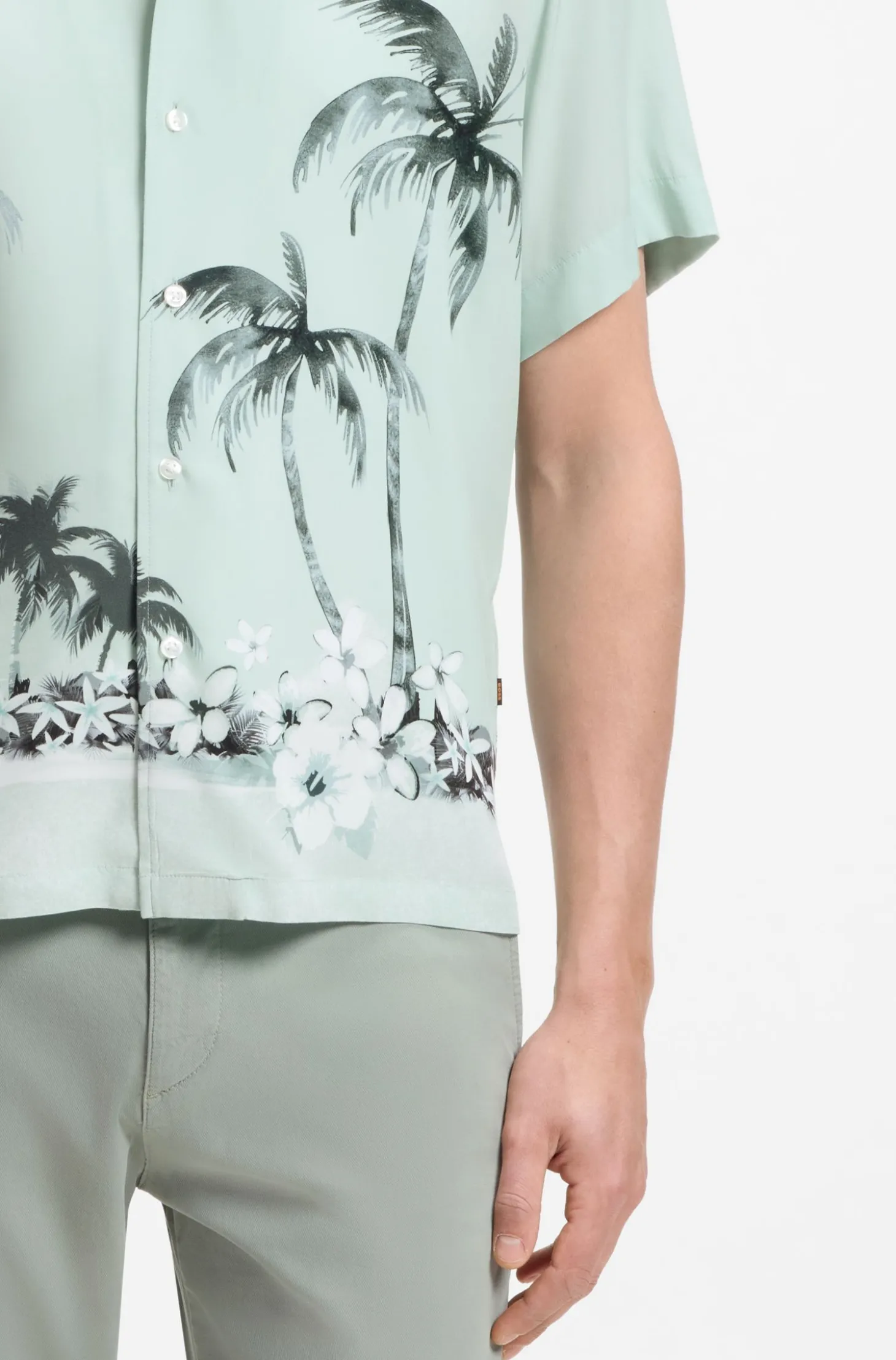 Regular-Fit Hemd mit Maxi-Print