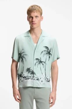 Regular-Fit Hemd mit Maxi-Print