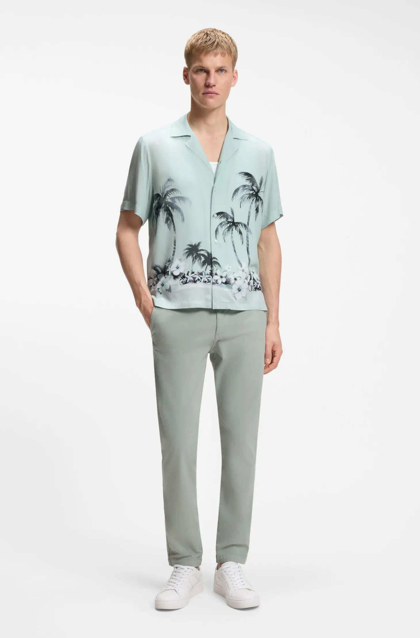 Regular-Fit Hemd mit Maxi-Print