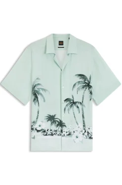 Regular-Fit Hemd mit Maxi-Print