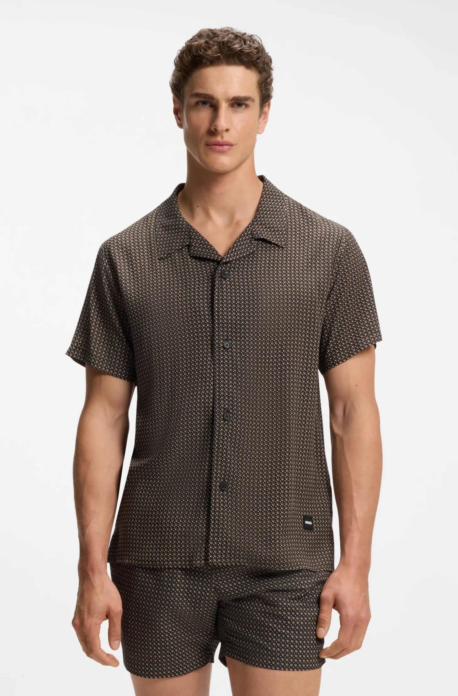 Regular-Fit Hemd mit zeitgemäßem Print