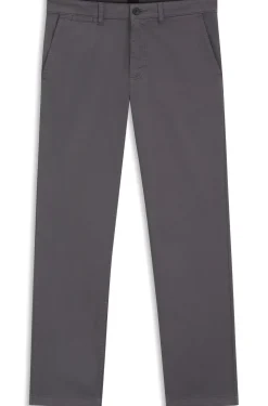 Regular-Fit Hose aus elastischem Baumwoll-Satin