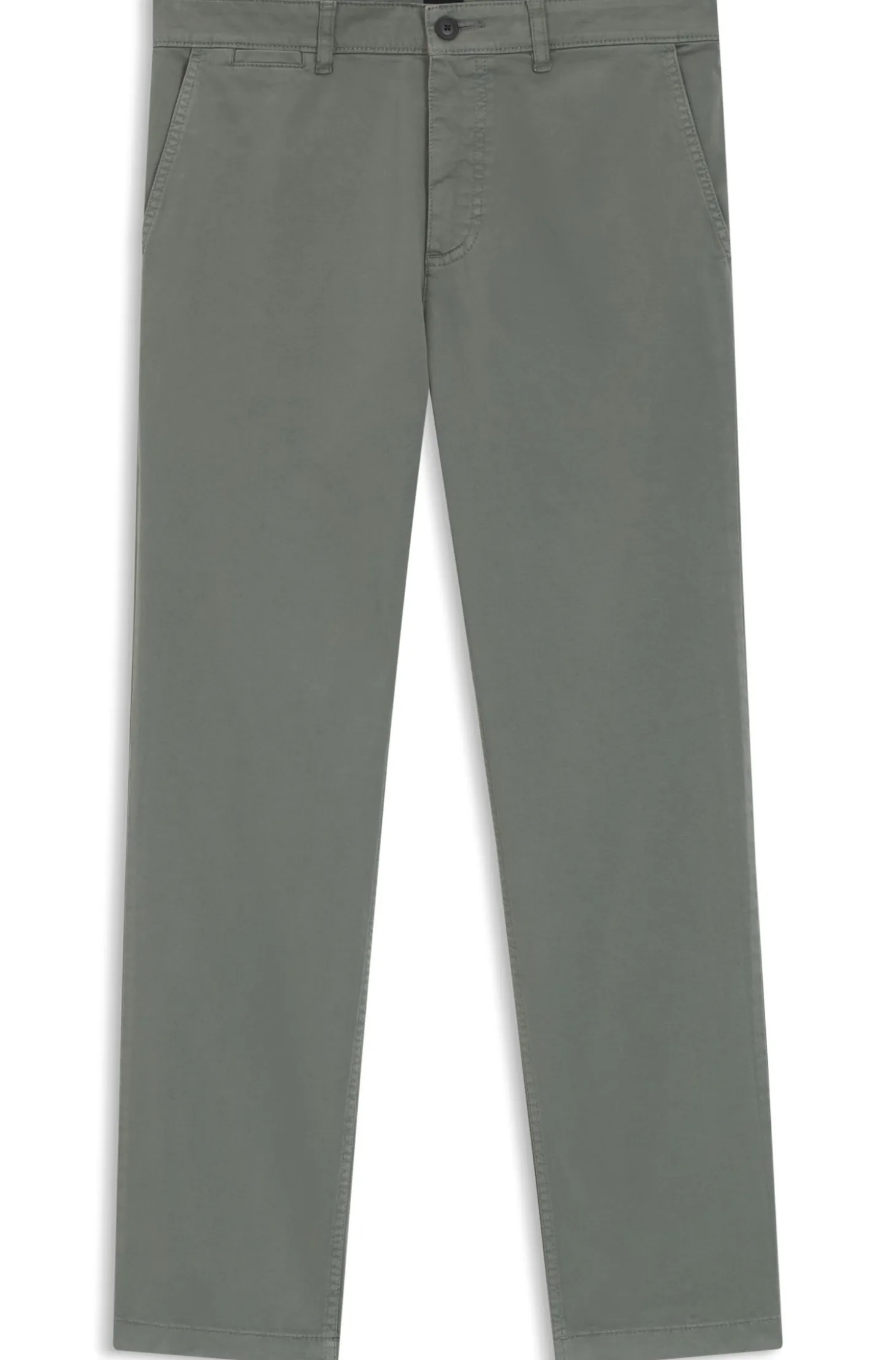 Regular-Fit Hose aus elastischem Baumwoll-Satin
