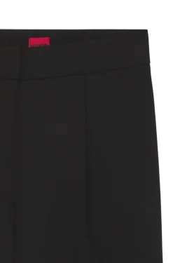 Regular-Fit Hose aus elastischem Gewebe mit weitem Bein