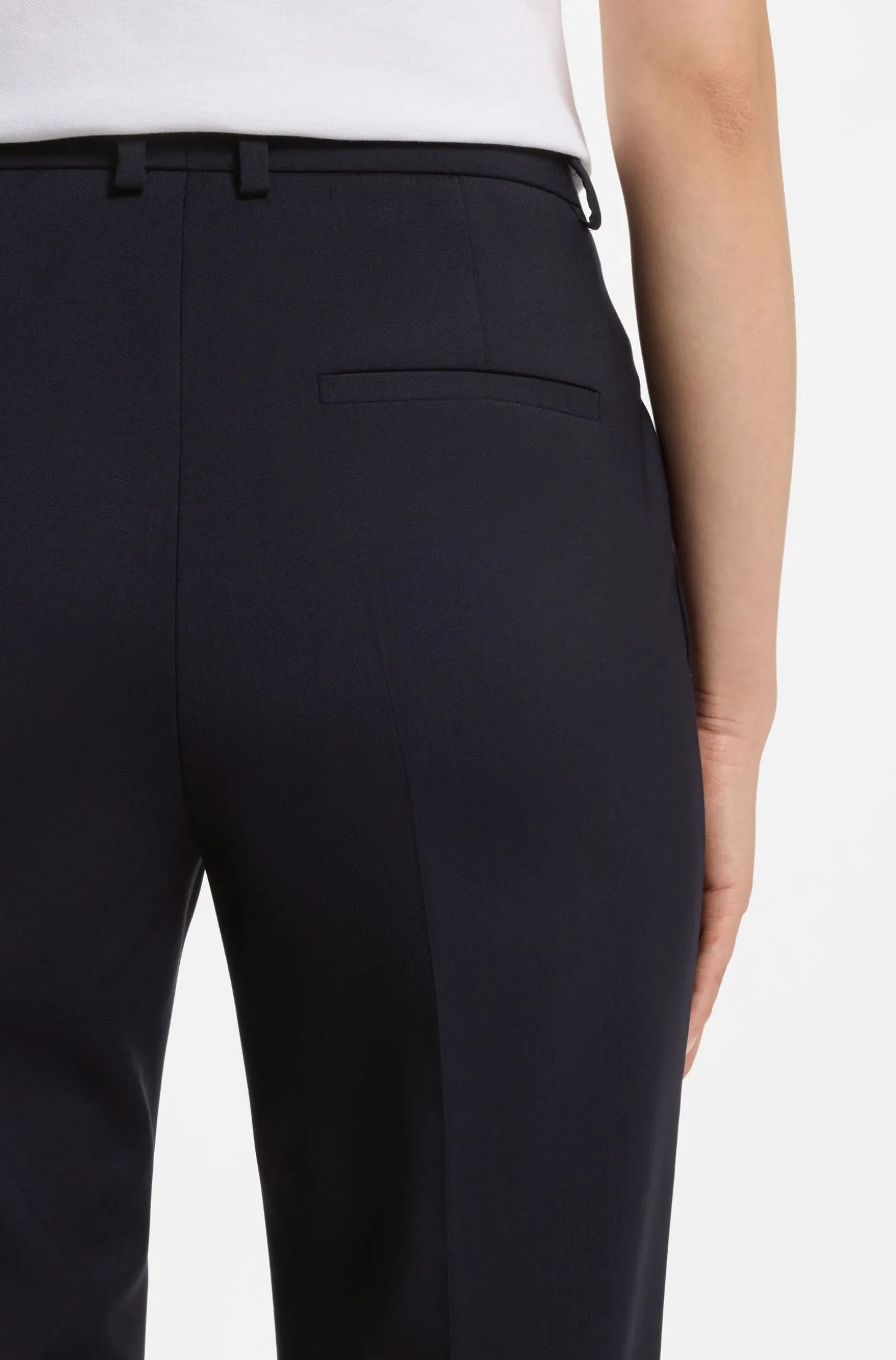 Regular-Fit Hose aus in Italien gefertigter Schurwolle