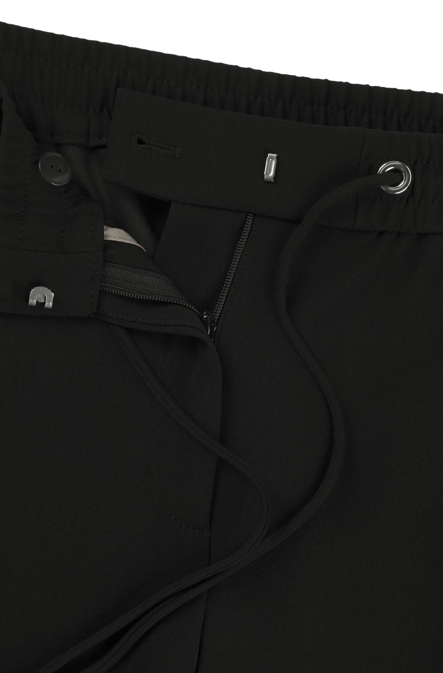 Regular-Fit Hose aus japanischem Krepp