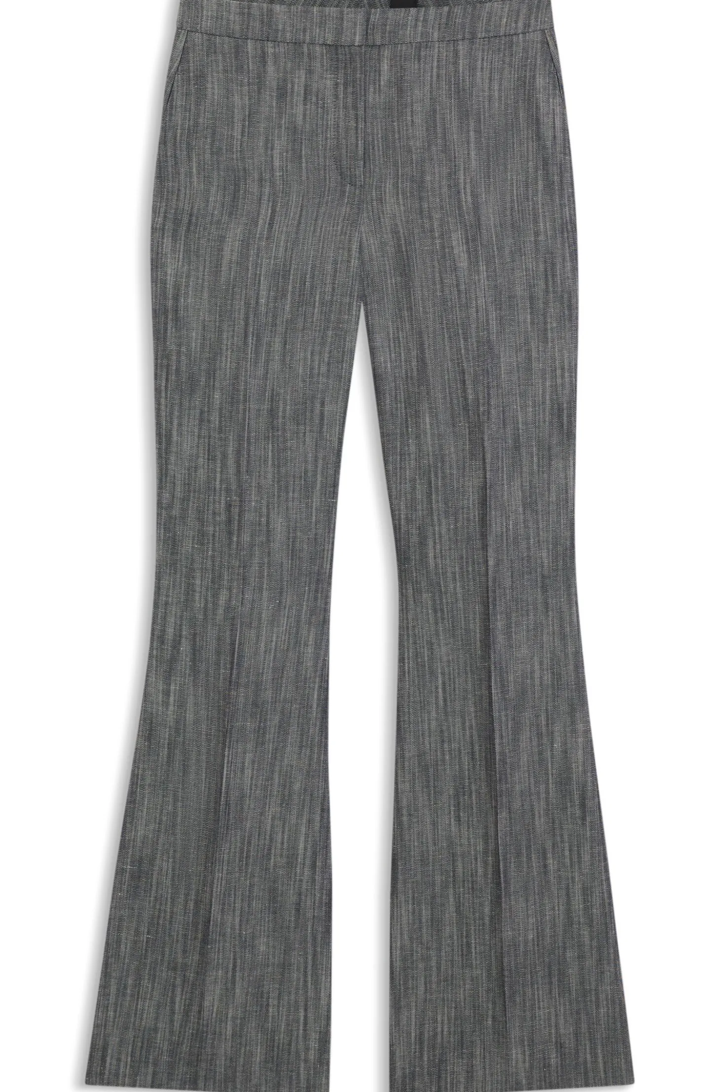 Regular-Fit Hose aus meliertem Denim