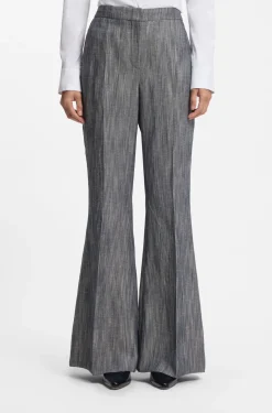 Regular-Fit Hose aus meliertem Denim