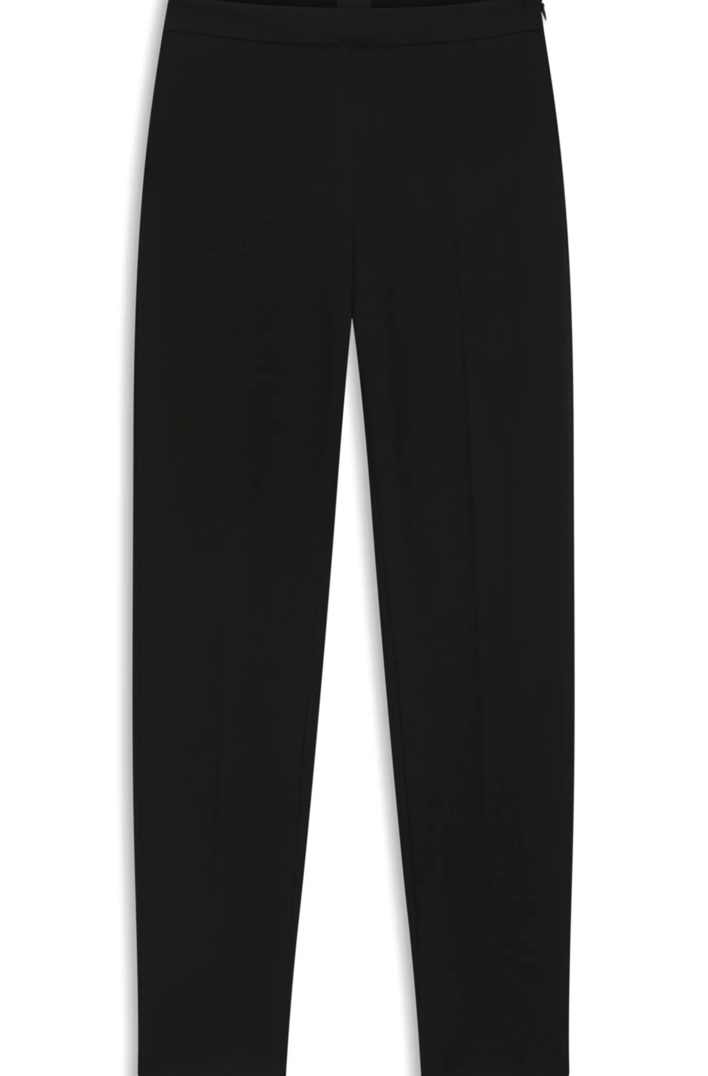 Regular-Fit Hose aus Stretch-Gewebe mit konischem Beinverlauf