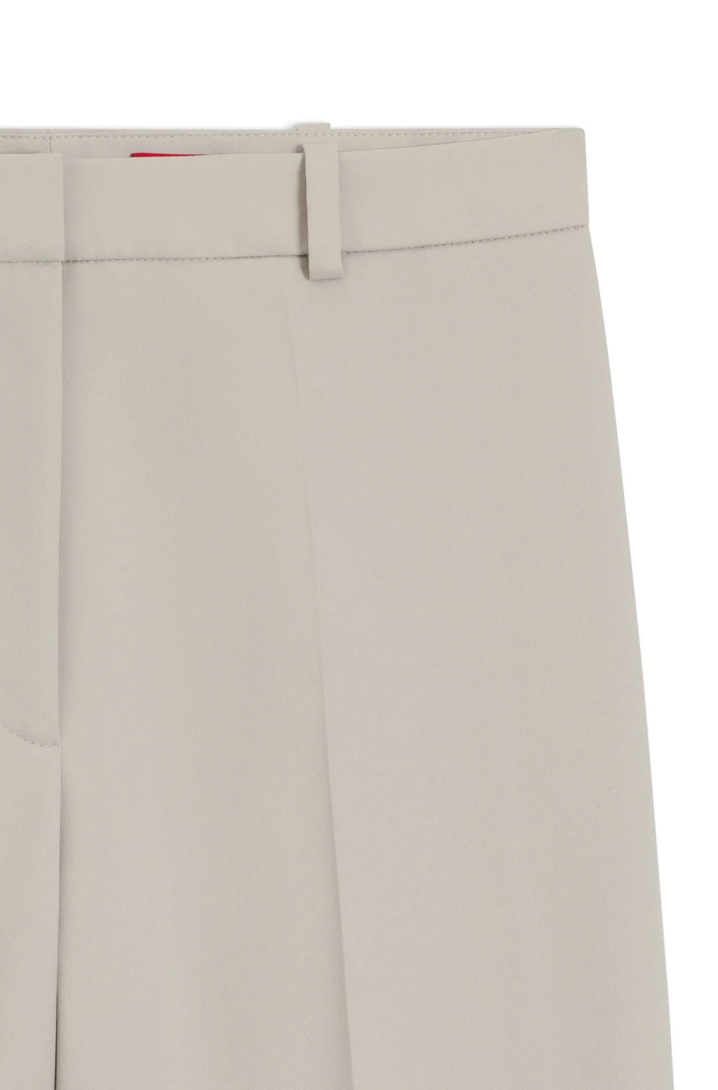 Regular-Fit Hose aus Stretch-Gewebe mit weitem Beinverlauf