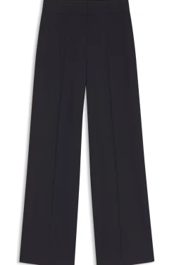 Regular-Fit Hose aus Stretch-Gewebe mit weitem Bein