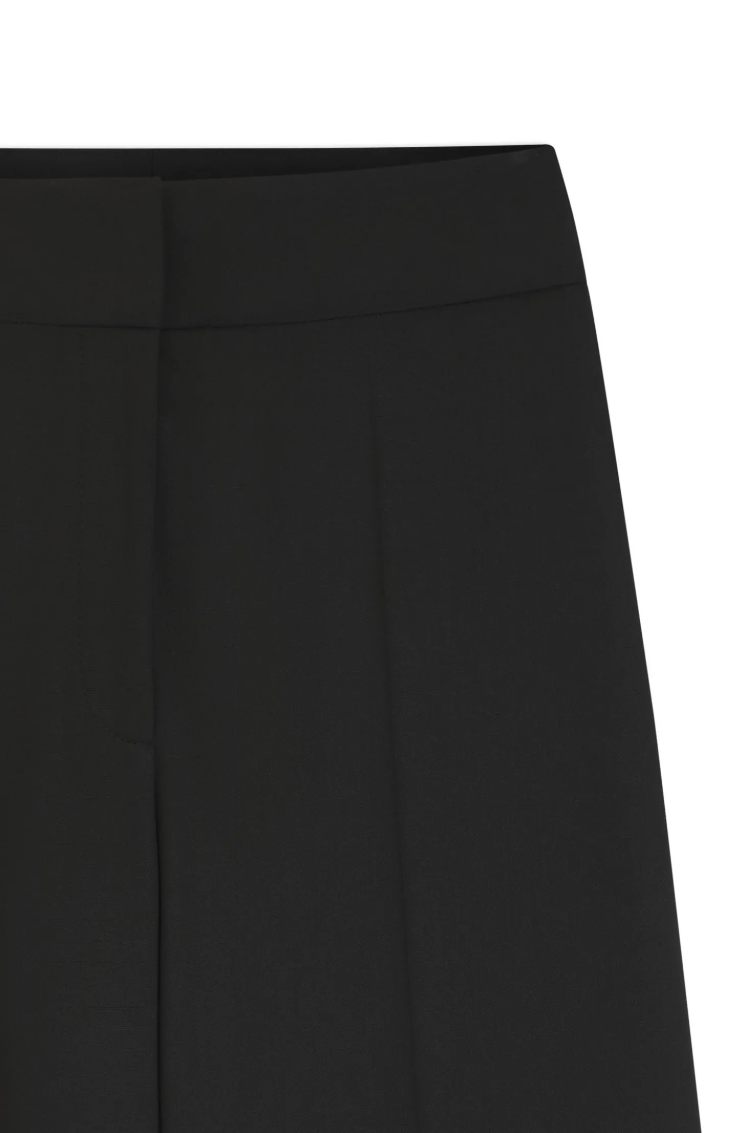 Regular-Fit Hose aus Stretch-Gewebe mit weitem Bein