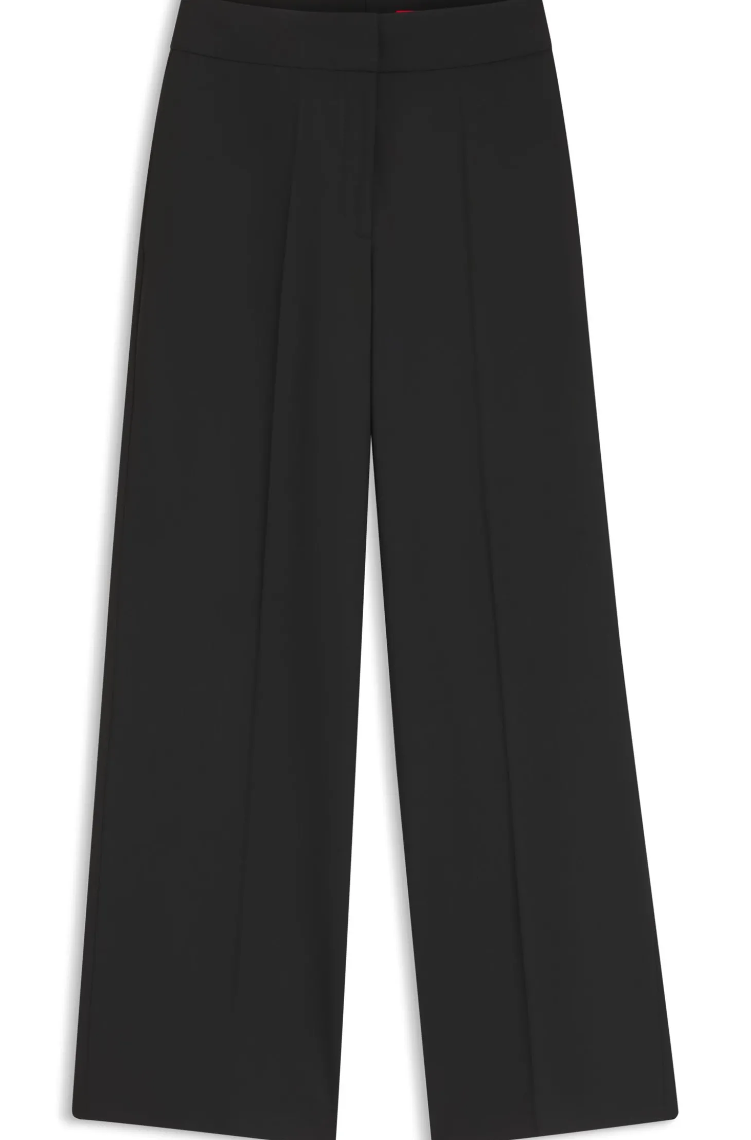 Regular-Fit Hose aus Stretch-Gewebe mit weitem Bein