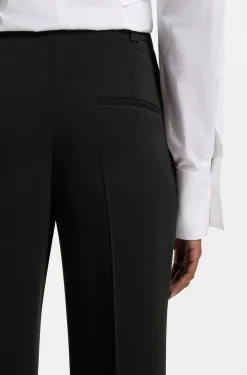 Regular-Fit Hose aus Stretch-Krepp