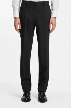 Regular-Fit Hose aus Stretch-Wolle