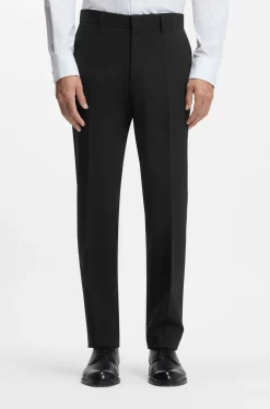 Regular-Fit Hose aus Stretch-Wolle