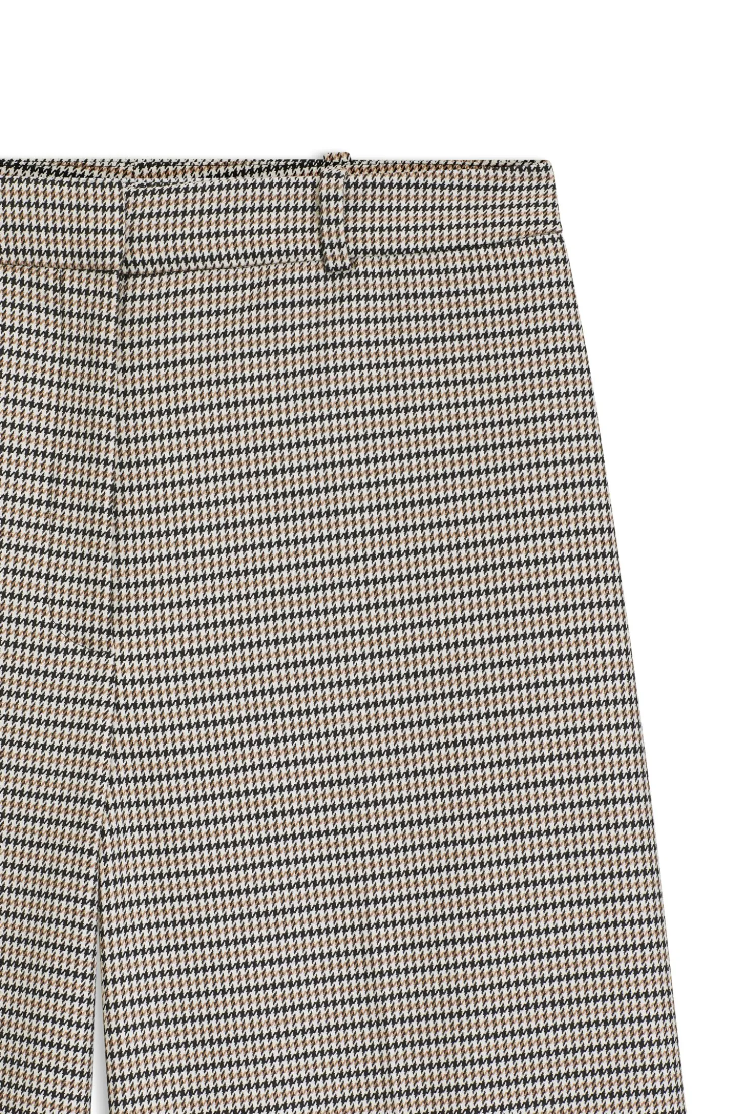 Regular-Fit Hose mit filigranem Hahnentritt-Muster