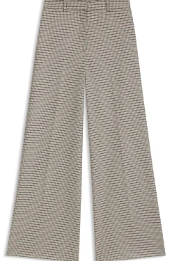 Regular-Fit Hose mit filigranem Hahnentritt-Muster