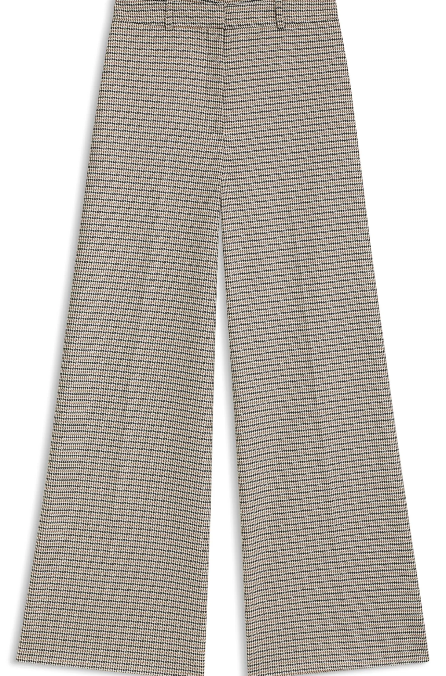 Regular-Fit Hose mit filigranem Hahnentritt-Muster
