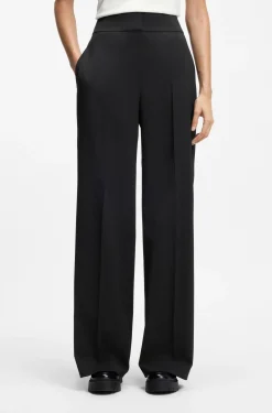 Regular-Fit Hose mit hohem Bund und ausgestelltem Bein