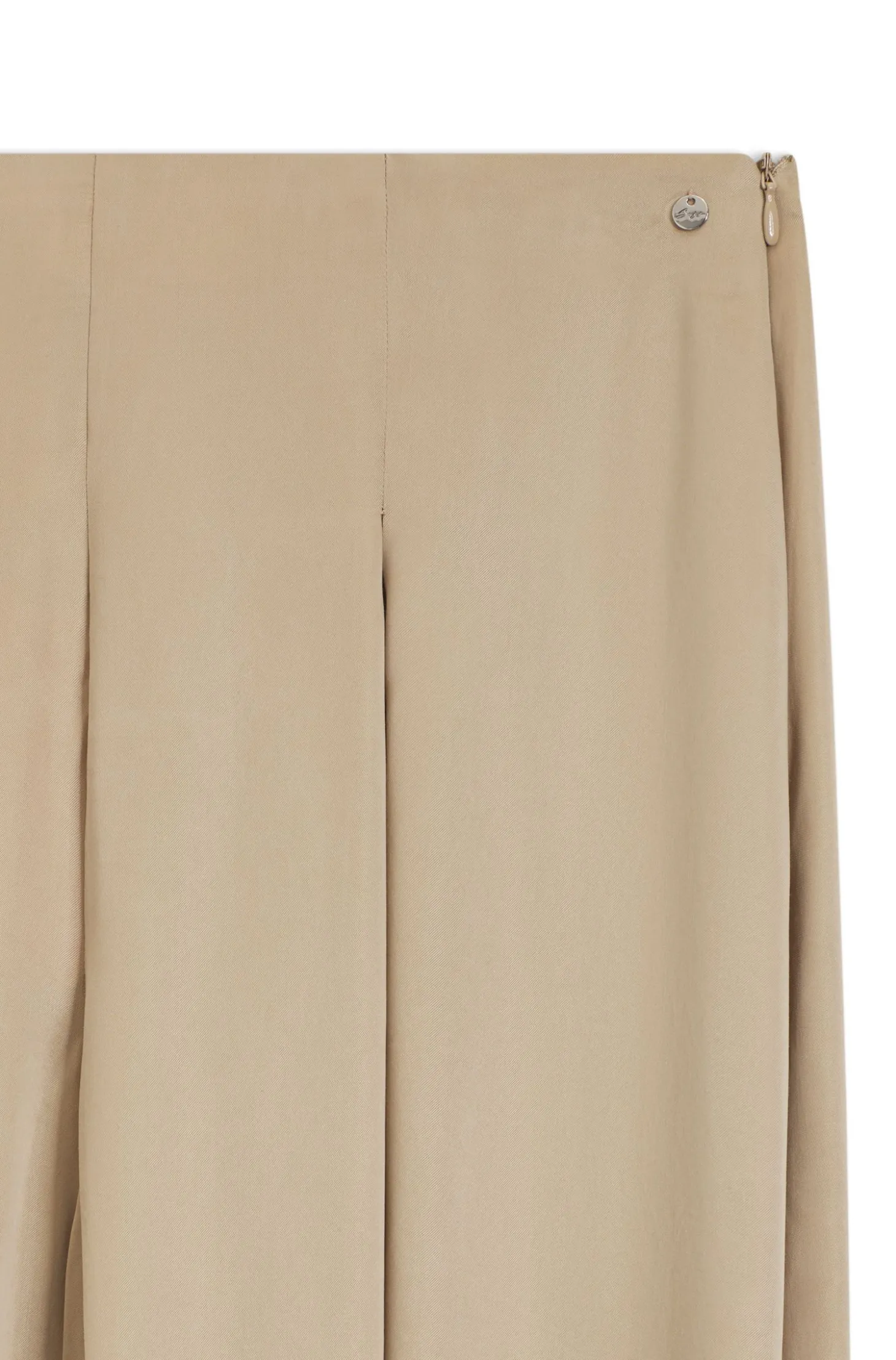 Regular-Fit Hose mit Kellerfalten und weitem Bein