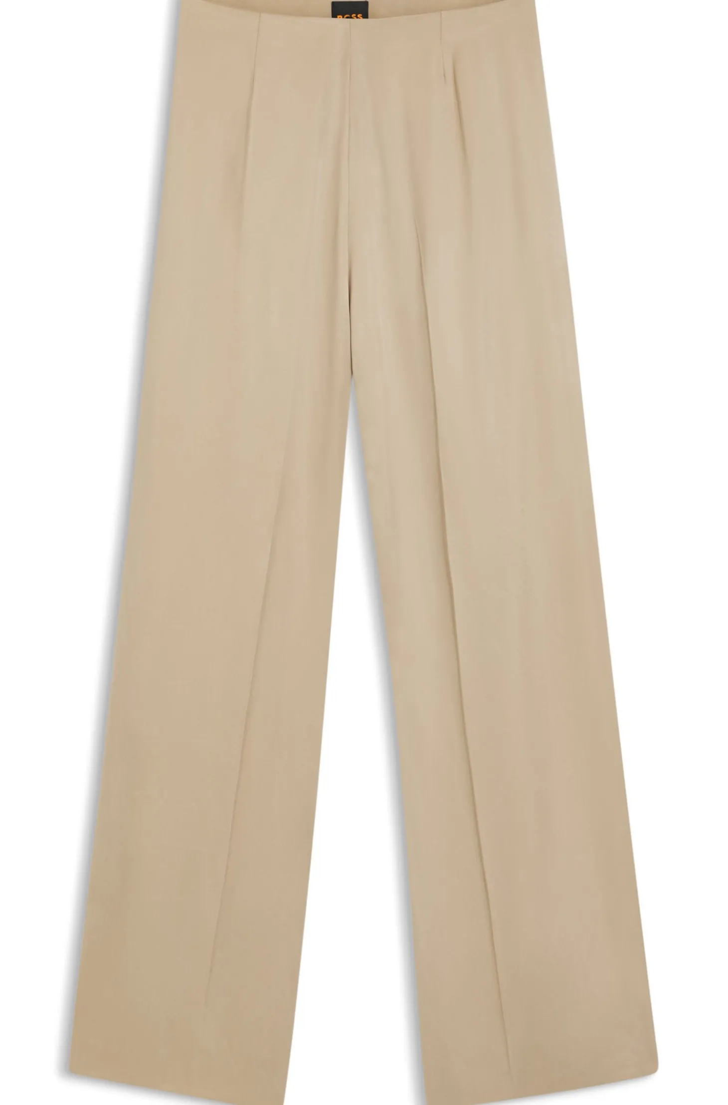 Regular-Fit Hose mit Kellerfalten und weitem Bein