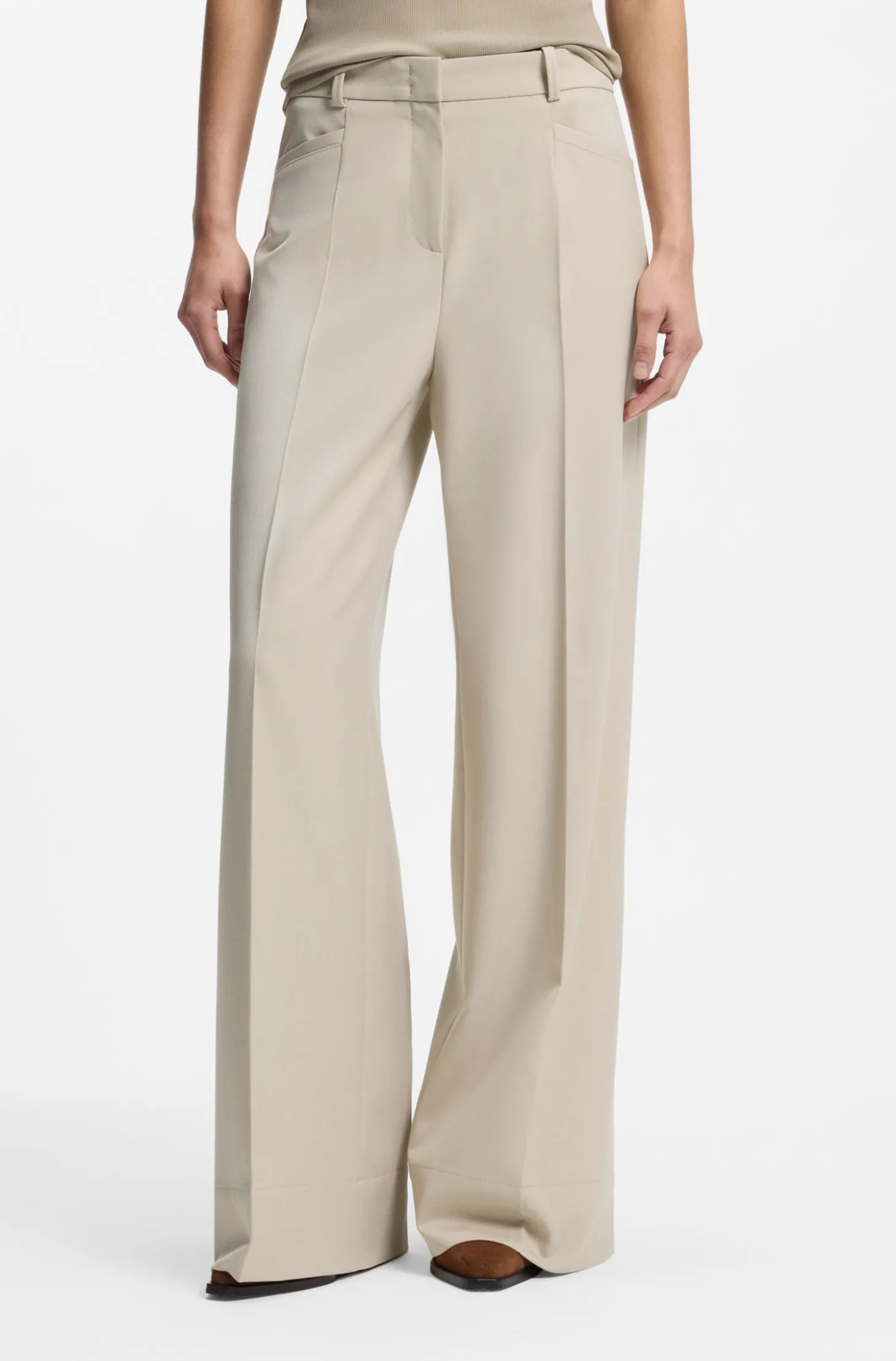 Regular-Fit Hose mit weitem Bein
