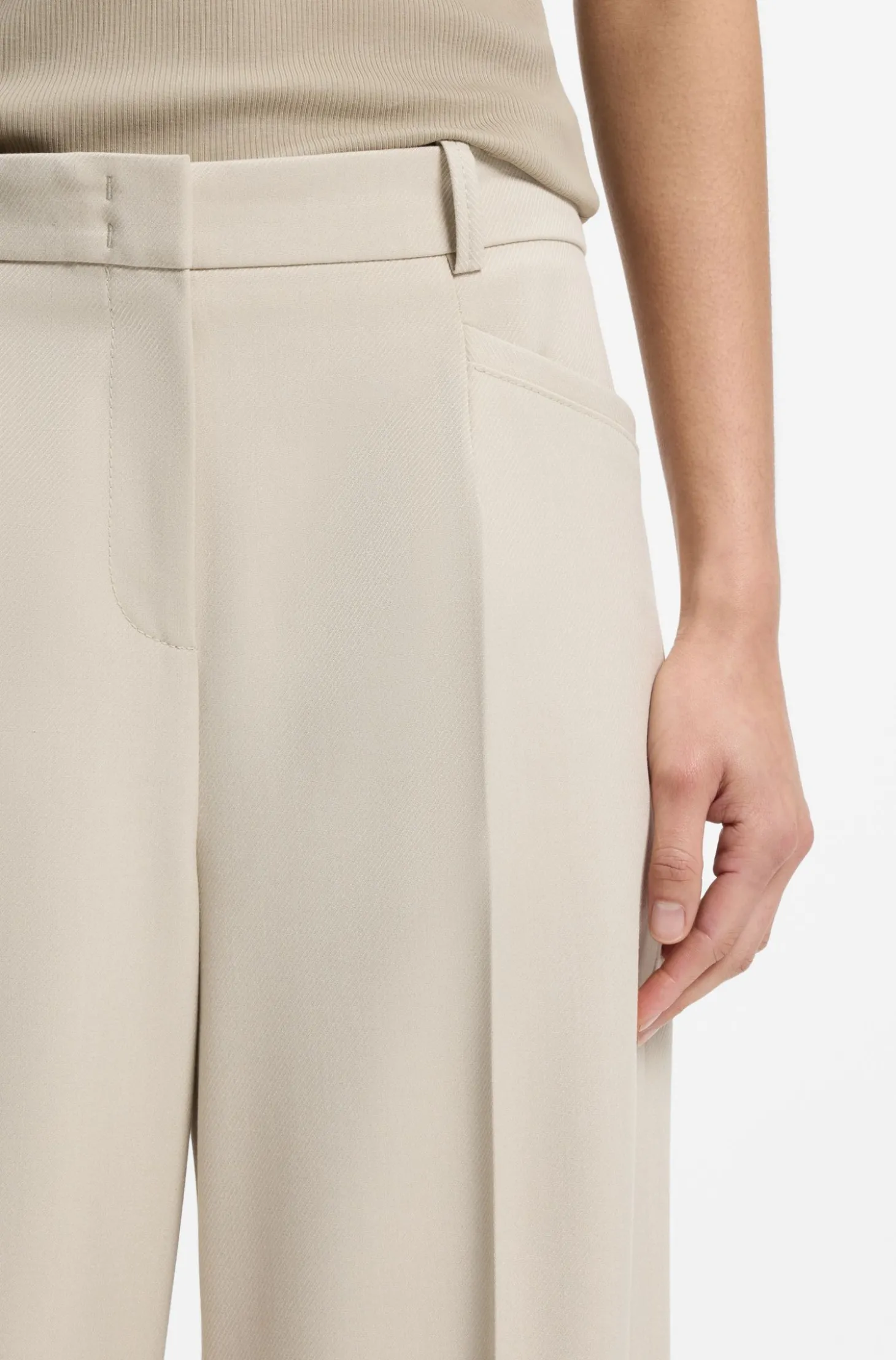 Regular-Fit Hose mit weitem Bein