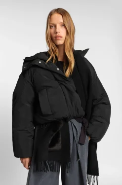 Regular-Fit Jacke aus Knitter-Gewebe