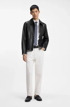 Regular-Fit Jacke aus Nappaleder