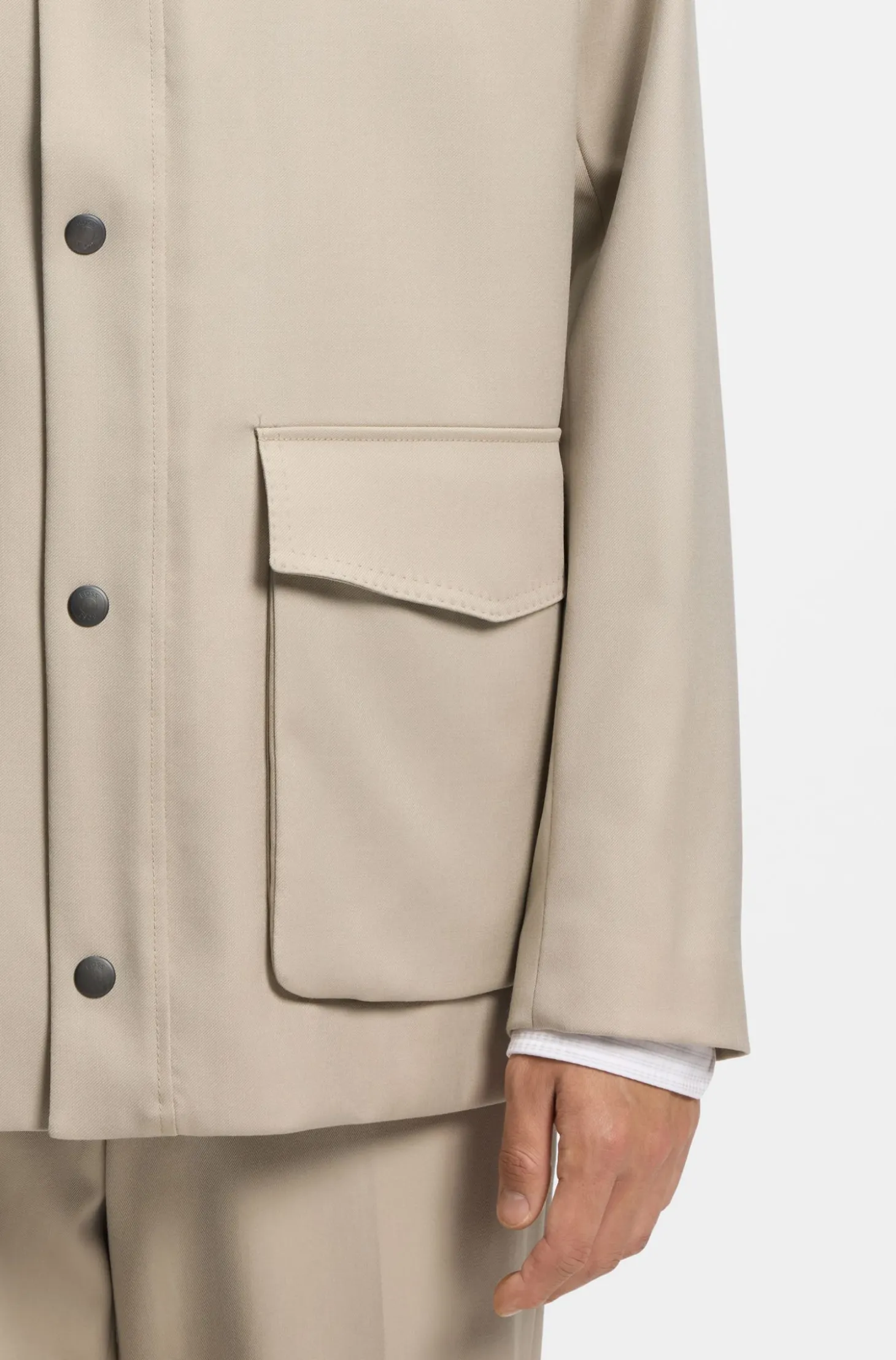 Regular-Fit Jacke mit Innenweste