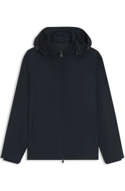Regular-Fit Jacke mit Kapuze und wasserabweisendem Finish
