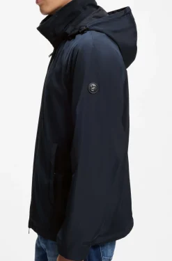 Regular-Fit Jacke mit Kapuze und wasserabweisendem Finish