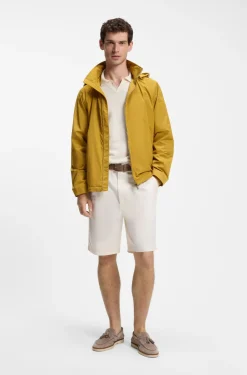 Regular-Fit Jacke mit Kapuze und wasserabweisendem Finish