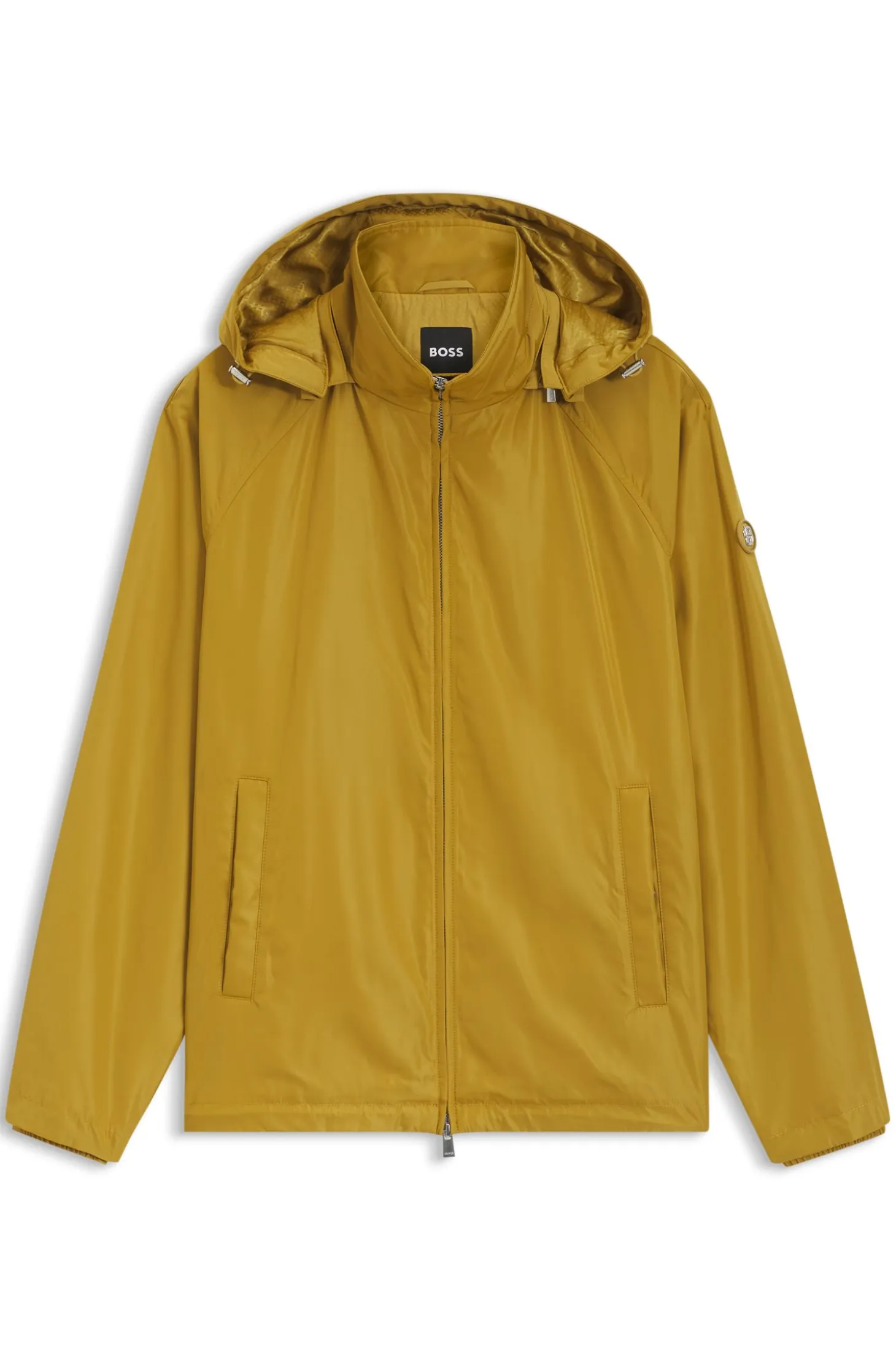 Regular-Fit Jacke mit Kapuze und wasserabweisendem Finish