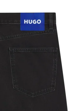 Regular-Fit Jeans aus dunkelgrauem Denim