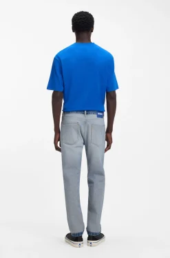 Regular-Fit Jeans aus umgekehrtem Denim