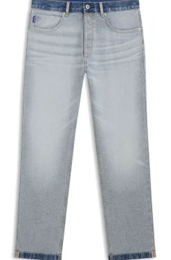 Regular-Fit Jeans aus umgekehrtem Denim