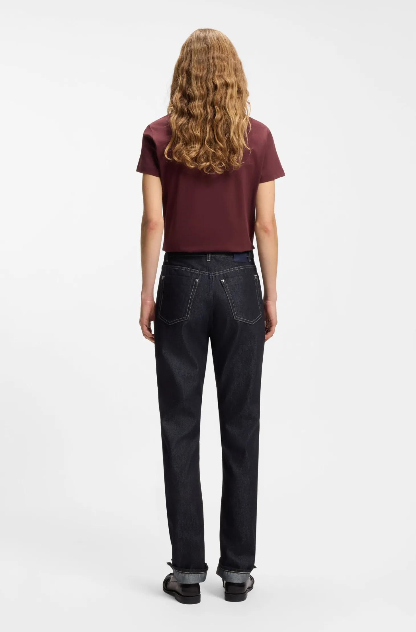 Regular-Fit Jeans mit schmalem Bein