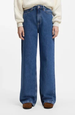 Regular-Fit Jeans mit weitem Bein