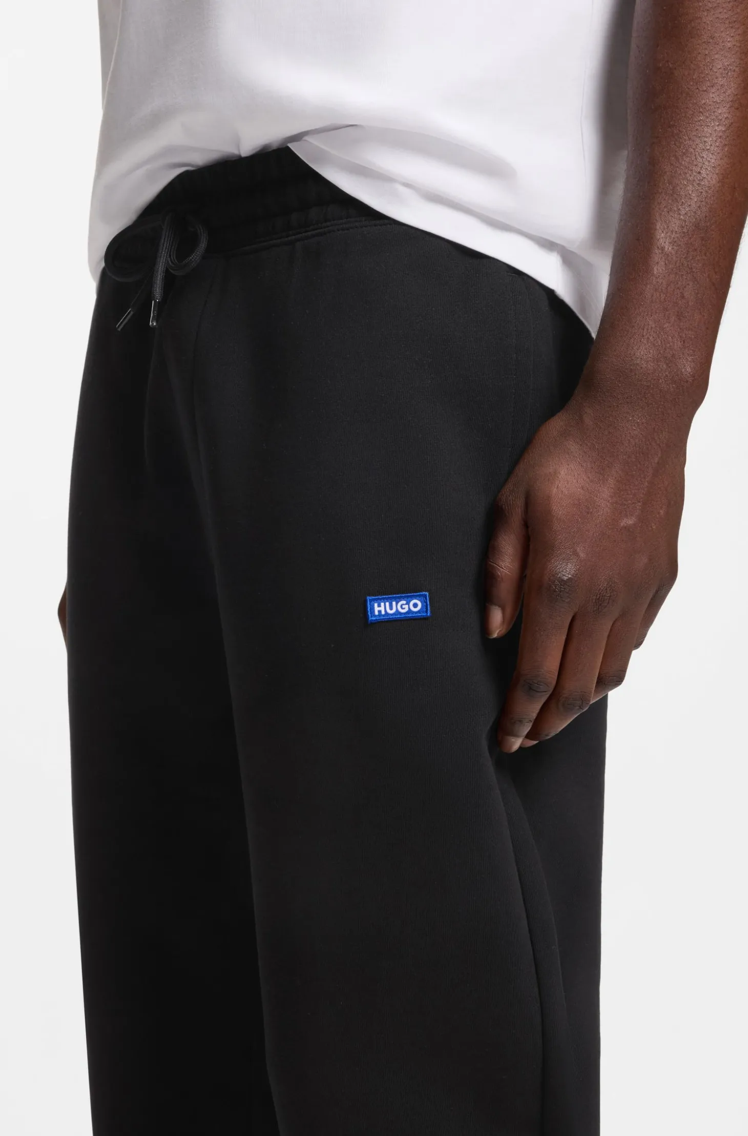 Regular-Fit Jogginghose aus Baumwolle mit French-Terry-Struktur