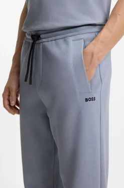 Regular-Fit Piqué-Jogginghose aus Baumwoll-Mix