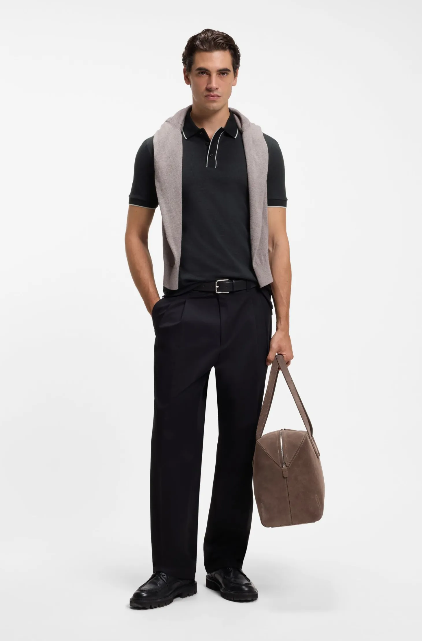 Regular-Fit Poloshirt aus Baumwolle