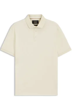 Regular-Fit Poloshirt aus merzerisierter italienischer Baumwolle