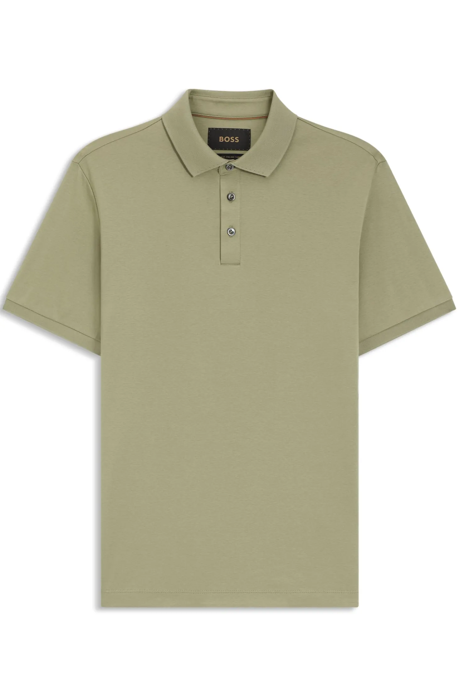 Regular-Fit Poloshirt aus merzerisierter italienischer Baumwolle