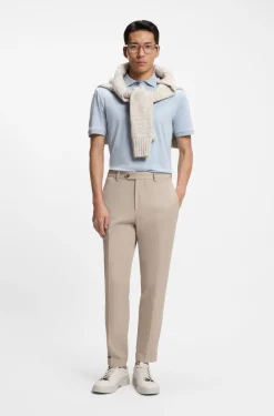 Regular-Fit Poloshirt aus merzerisierter italienischer Baumwolle