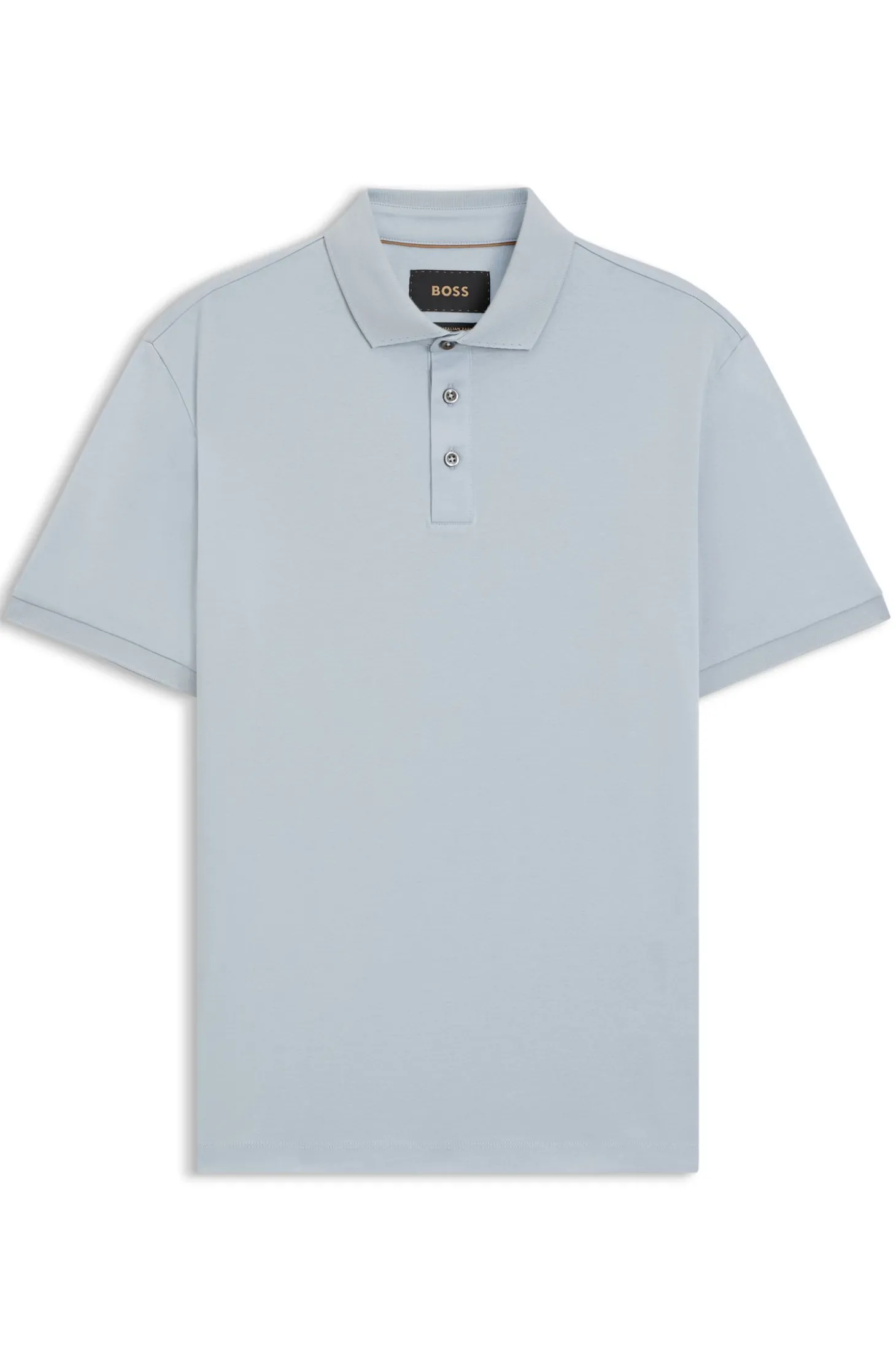 Regular-Fit Poloshirt aus merzerisierter italienischer Baumwolle