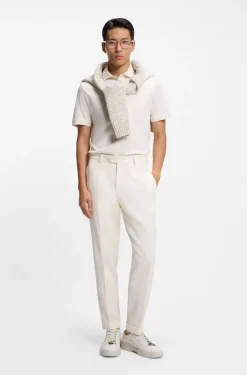 Regular-Fit Poloshirt aus merzerisierter italienischer Baumwolle