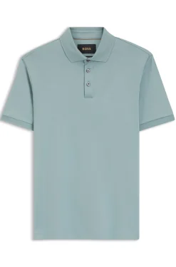 Regular-Fit Poloshirt aus merzerisierter italienischer Baumwolle