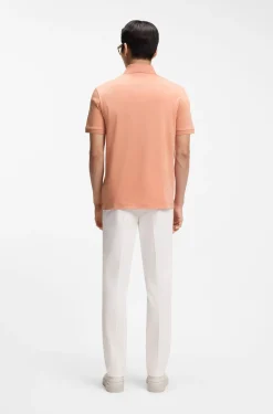 Regular-Fit Poloshirt aus merzerisierter italienischer Baumwolle